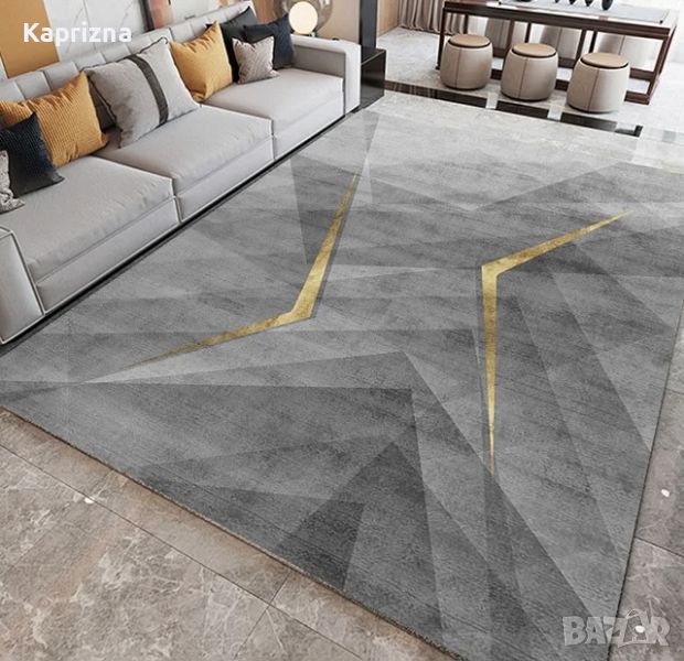 Уникален килим в сиво 200/300 см, снимка 1