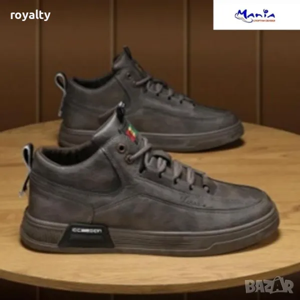 Мъжки кафяви кецове, снимка 1