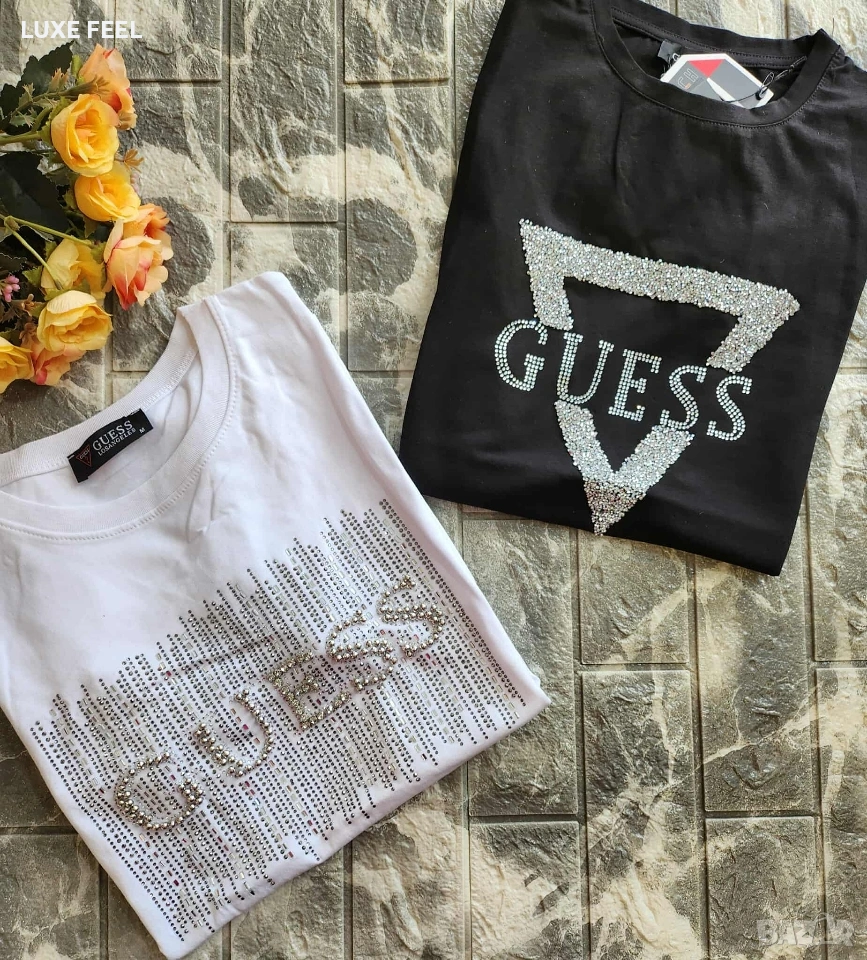 Дамски Памучни Тениски ⚜️Guess, снимка 1