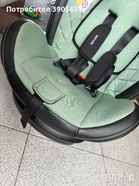 Като ново! Столче за кола цвят мента от 0-36 кг, снимка 1