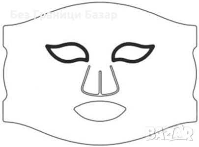 Нова LED маска за лице безжична светлинна терапия 4 режима силикон, снимка 1