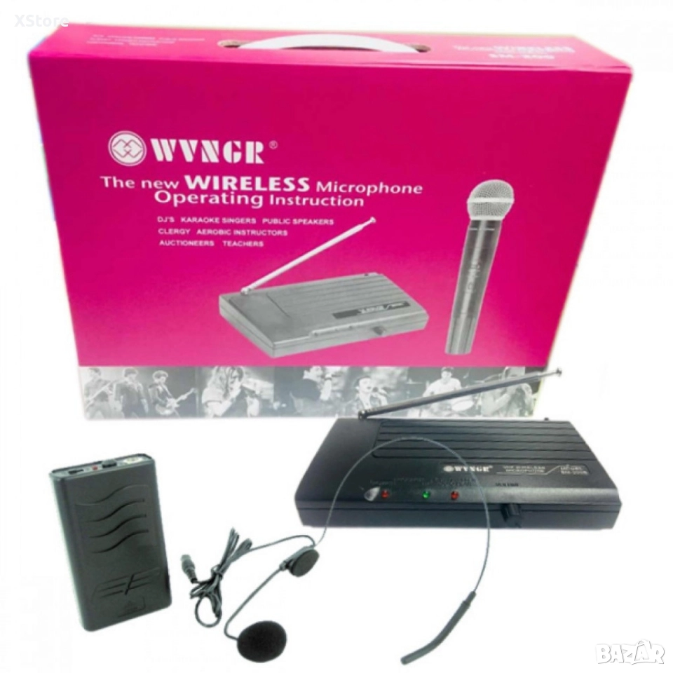 Безжичен микрофон тип хедсет WVNGR SM-200B, снимка 1