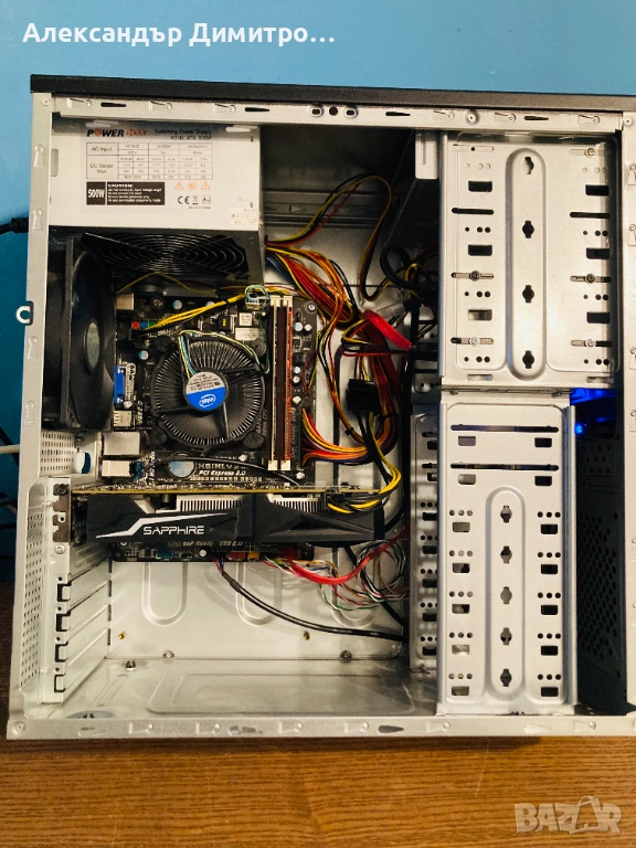 Геймърски Intel I5 3550,RX 560 4GB,16GB RAM,128 SSD+500 HDD, снимка 1