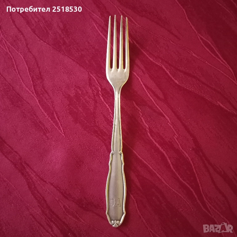Старинна сребърна вилица, снимка 1