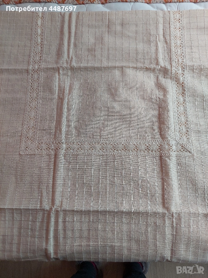 Покривка за маса от лен, снимка 1