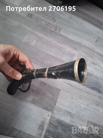 Руски метален пиратски пистолет-играчка, снимка 6 - Антикварни и старинни предмети - 53681475