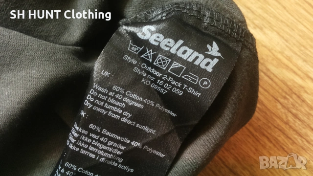 Seeland Outdoor 2-Pack T-Shirt размер L за лов тениска - 2035, снимка 11 - Екипировка - 53387502