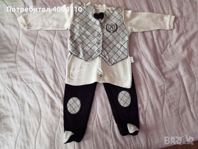 блуза с дълъг ръкав и ритънки , снимка 1 - Комплекти за бебе - 45527939