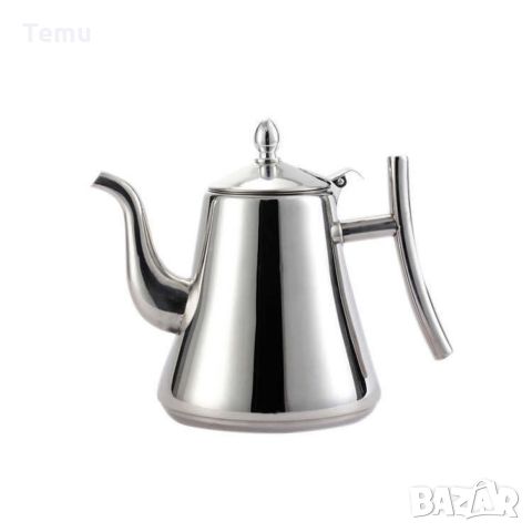 Красив чайник от неръждаема стомана в комплект със специално пригодена за дизайна цетка за чай. 🔥 Из, снимка 10 - Други - 45780325