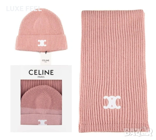 Шал + Шапка ⚜️ CELINE , снимка 2 - Шапки - 53091430