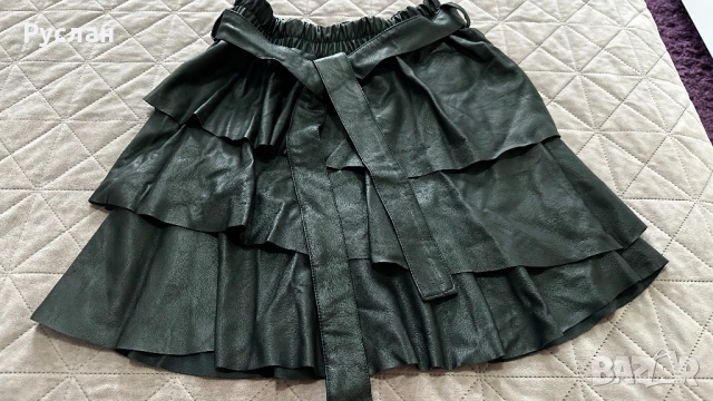 Кожена пола М размер, снимка 2 - Поли - 51688126