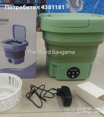 Електрическа компактна преносима пералня с горен отвор и контрол на докосване, снимка 4 - Перални - 50630245