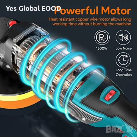 Полираща машина ENEACRO 1500W 6 скорости, снимка 7 - Други машини и части - 54299667