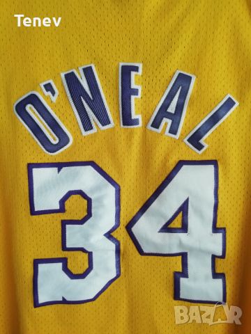 LA Lakers Shaquille O'Neal Nike NBA Jersey L оригинален потник Шакил О'Нийл Лейкърс, снимка 3 - Тениски - 46699327