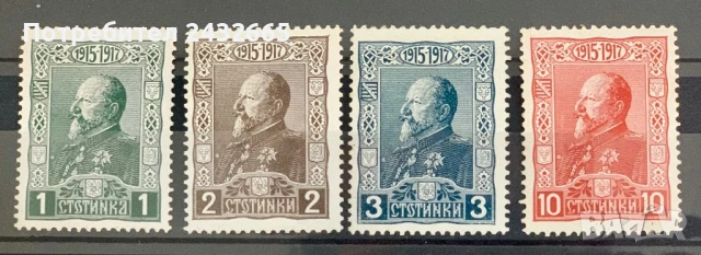 2671. България 1918 = БК 128 /131: ” Исторически личности. 30 год. цар Фердинанд на престола. ”,  **