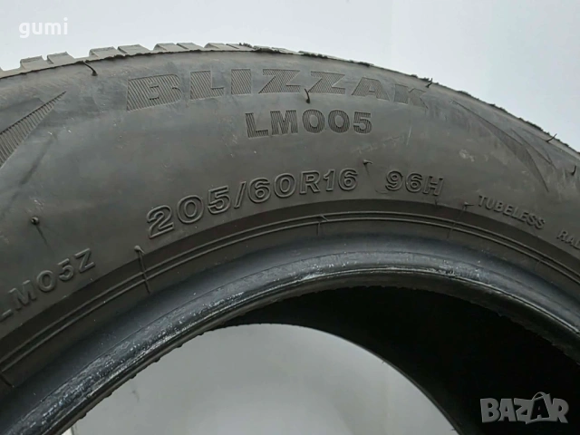 2бр зимни гуми 205/60/16 BRIDGESTONE L04721 , снимка 4 - Гуми и джанти - 53184631