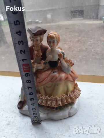 Порцеланова статуетка фигура композиция подписи порцелан, снимка 7 - Антикварни и старинни предмети - 53432000