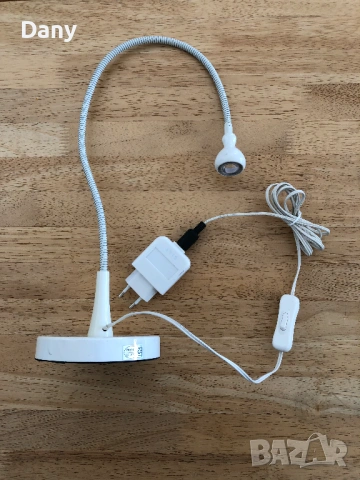 Лед лампа Ikea, снимка 5 - Настолни лампи - 53665965