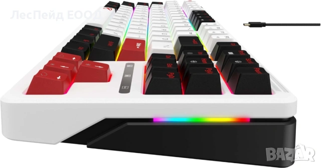Havit KB902L механична геймърска клавиатура нова с USB-C и RGB осветление, снимка 5 - Клавиатури и мишки - 54252682