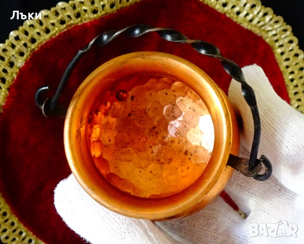 Медно менче от Lugano. , снимка 4 - Антикварни и старинни предмети - 53817295