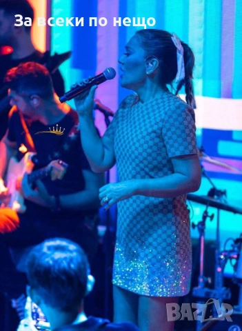 Gucci Дамска Къса Рокля С Къс Ръкав Гучи - Налични Различни Цветове Код SK978, снимка 2 - Рокли - 53730468