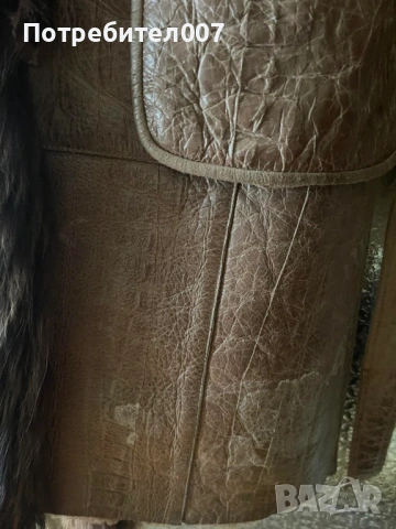 Палто- естествена кожа и гарнитура от лисица , снимка 10 - Палта, манта - 53912677