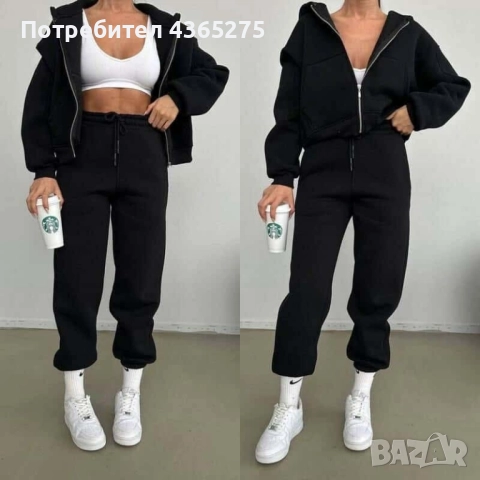 ватирани зимни дамски екипи, триконечна вата, 4 цвята, снимка 2 - Спортни екипи - 51918537