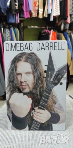 Dimebag Darell-метална табела (плакет), снимка 2 - Китари - 54084960