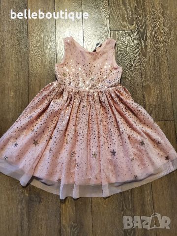 Празнична рокля с искрящи пайети 104 см., 3-4 год. , снимка 1 - Детски рокли и поли - 46461245