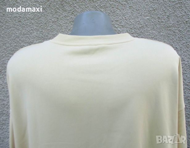 4XL Нова блуза с цвят кайсия , снимка 4 - Блузи с дълъг ръкав и пуловери - 45702533