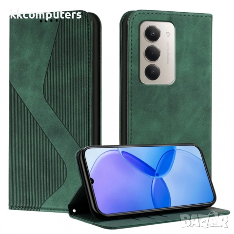 Кожен калъф-портфейл с Протектор за Xiaomi Redmi 15 5G/ 4G | Удароустойчив PU+TPU, Стойка, Магнитно , снимка 4 - Калъфи, кейсове - 51995252