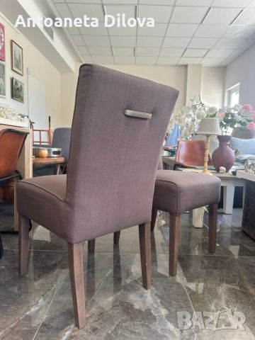 Комплект от 4 лилави трапезни стола, снимка 2 - Столове - 46073084