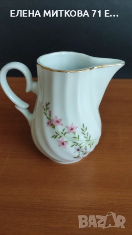 Бароков сервиз за чай на "Изида" декор "Розова незабравка", снимка 8 - Сервизи - 53759963