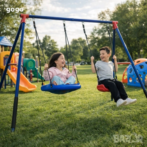 2 метални люлки, снимка 2 - Градински мебели, декорация  - 53804372