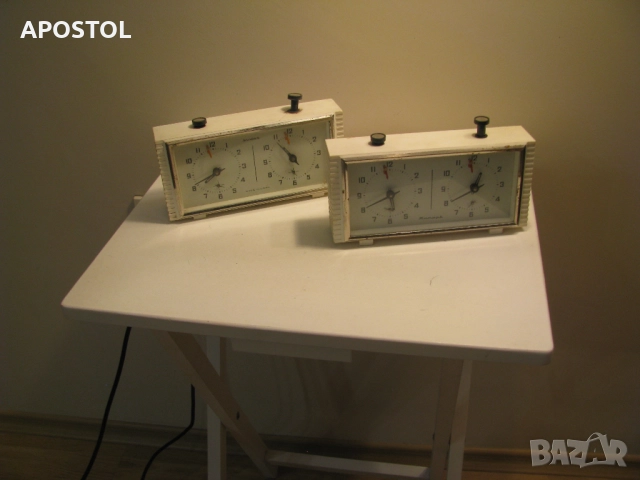 часовник Янтар шахматен, снимка 3 - Антикварни и старинни предмети - 49691031