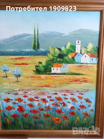 Голяма маслена картина , снимка 2 - Картини - 51210956