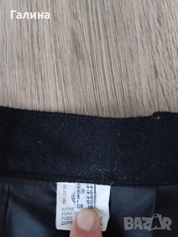 Черна вълнена пола, снимка 6 - Поли - 52789571