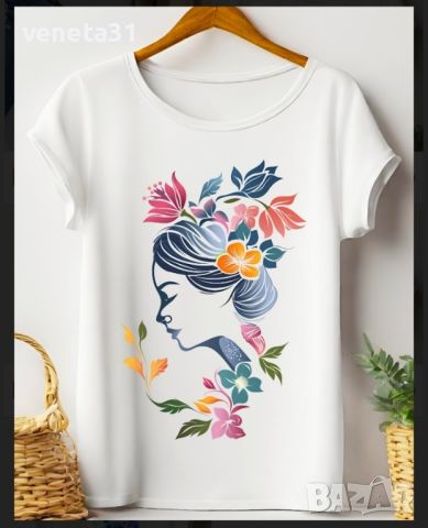 Дамски Art блузи с къс ръкав , снимка 1 - Тениски - 45625895