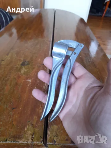 Стара алуминиева преса за чесън #23, снимка 3 - Други ценни предмети - 50081431