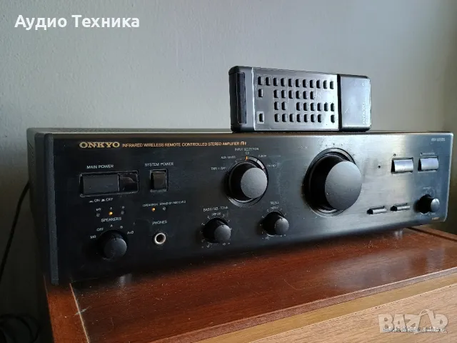 Усилвател ONKYO A-8830. Оригинално дистанционно. Страхотна машинка. Предлагам и тонколони., снимка 2 - Ресийвъри, усилватели, смесителни пултове - 48985311