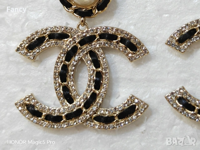 Страхотни обици Chanel , снимка 5 - Обеци - 53618509