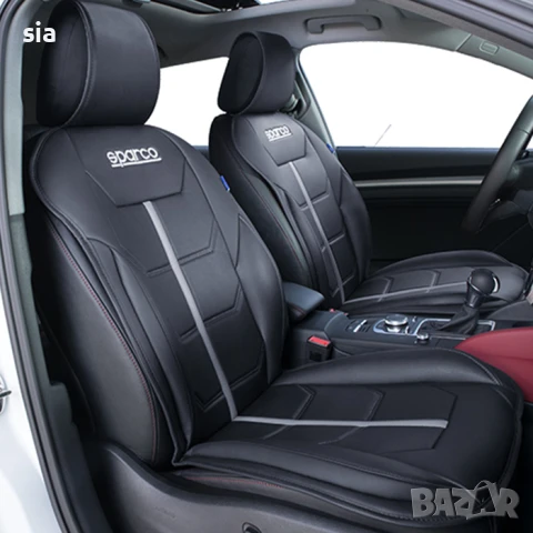 Подложка за седалка Sparco, син кант, 1бр, снимка 2 - Аксесоари и консумативи - 51101568