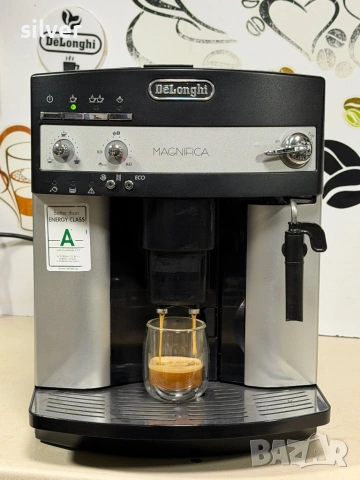 Кафемашина кафе автомат delonghi magnifica с гаранция, снимка 5 - Кафемашини - 53753130