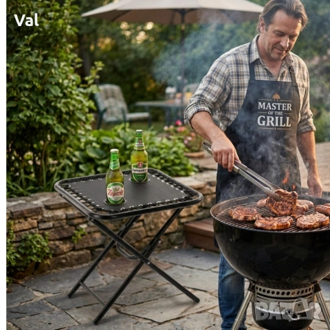 Сгъваема маса - елегантна, функционална и идеална за градина, барбекю или къмпинг, снимка 2 - Градински мебели, декорация  - 53822696