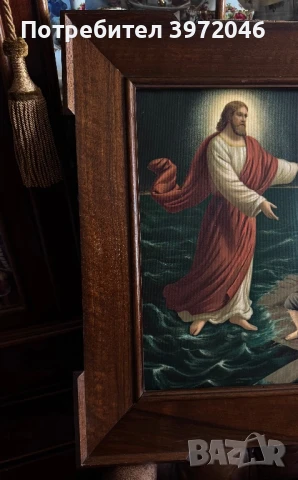 Религиозна хромолитография / 19 -20 век / , снимка 4 - Антикварни и старинни предмети - 51391447