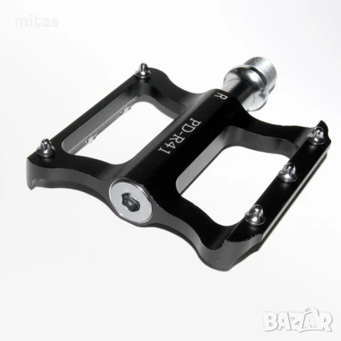 Ултра леки алуминиеви педали за велосипед PROMEND R41, Черни, 250гр., снимка 4 - Части за велосипеди - 50954893