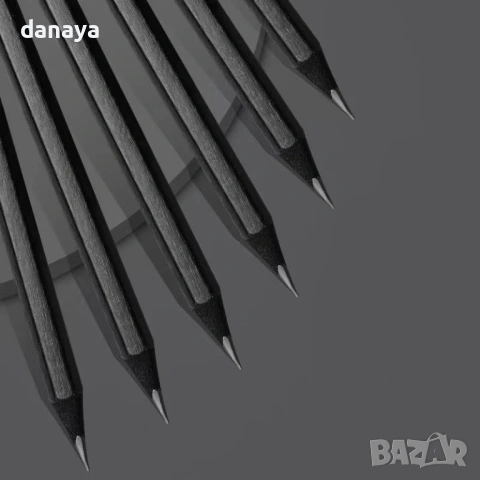 6531 Комплект черни графитни моливи HB, 10 броя, снимка 5 - Ученически пособия, канцеларски материали - 54024599