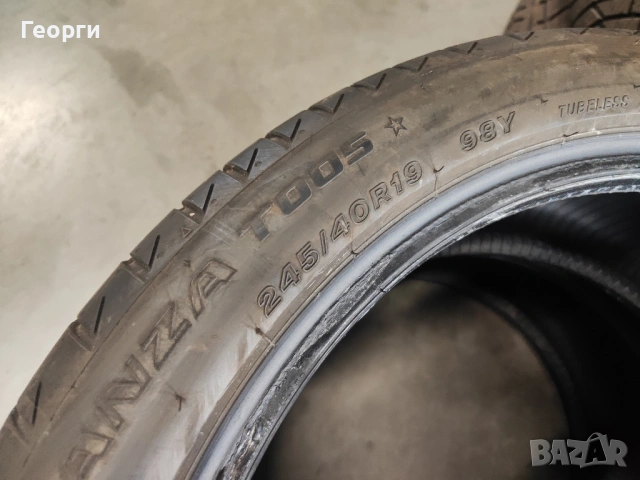 2бр.летни гуми 245/40/19 Bridgestone, снимка 4 - Гуми и джанти - 53931162