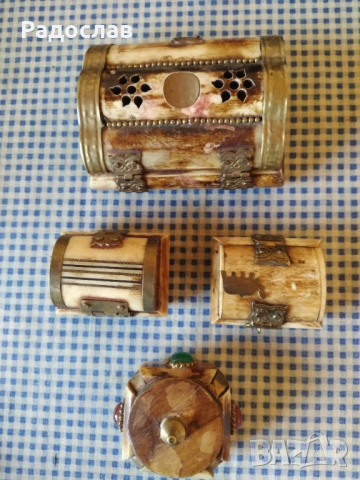 стари кутии от камилска кост, снимка 4 - Други - 53818962