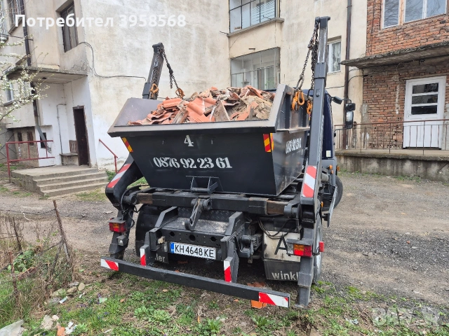 Легени/вани/контейнери под наем извозване на строителни и битови отпадъци , снимка 3 - Други услуги - 52869072